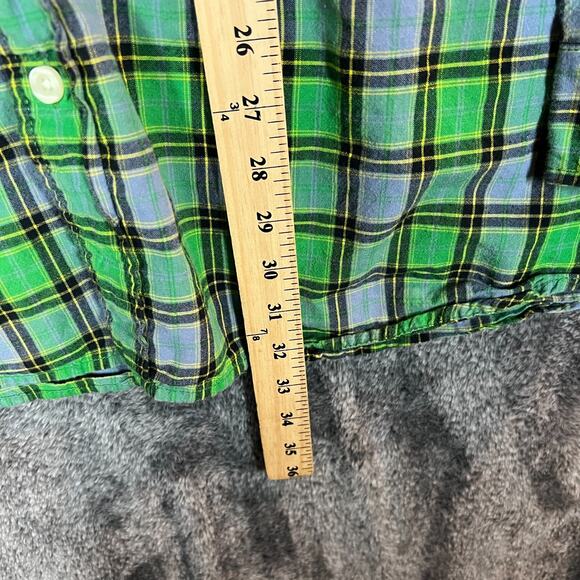 Carhartt Shirt Mens Large Green Plaid Longsleeve Pockets S254 Work Casual Button - Picture 6 of 8